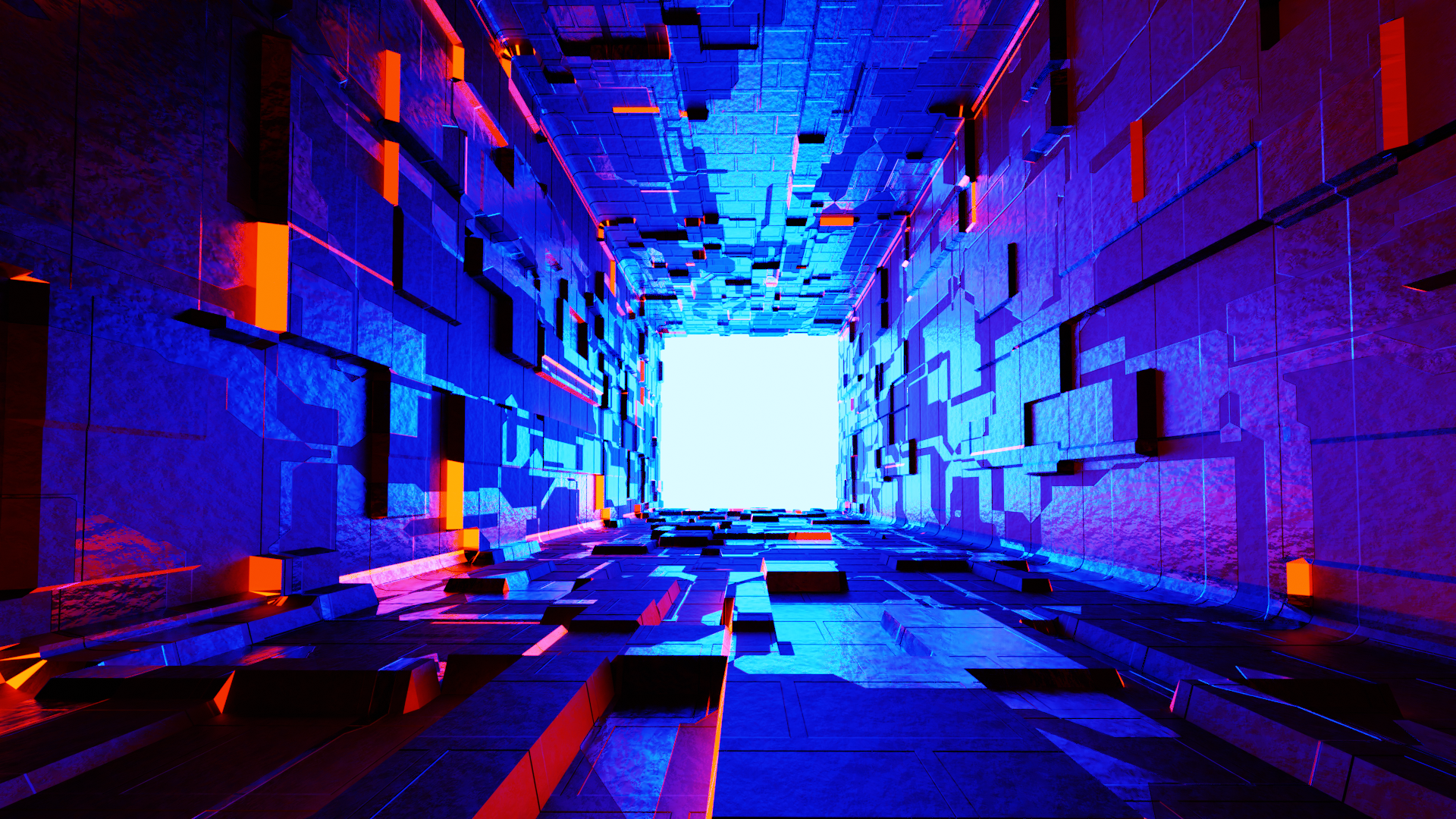Sci-fi hallway visual effects shot